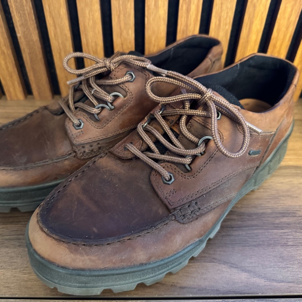 Ecco Track 25 Shoes Men’s Size 44 US 10-10.5 Low Gore-Tex, Brown - Picture 3 of 8